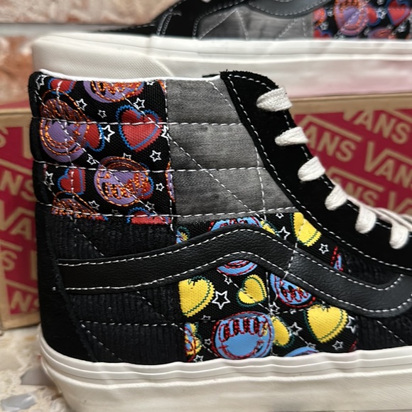 VANS SK8-HI 38 DX PW 'POSITIVITY PATCHWORK/BLACK' men’s size 9.5 - Picture 3 of 13